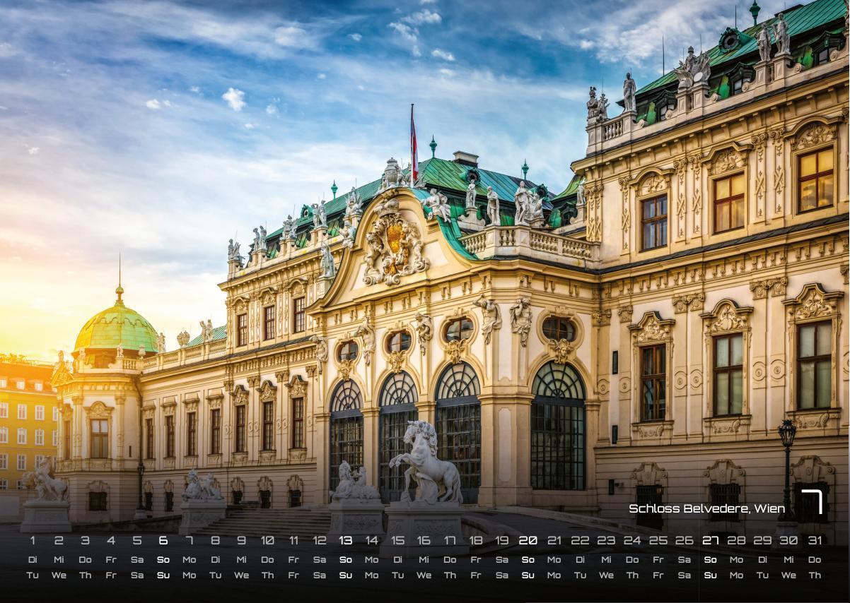 Beispielinhalt (Bild) Österreich - 2025 - Kalender DIN A3