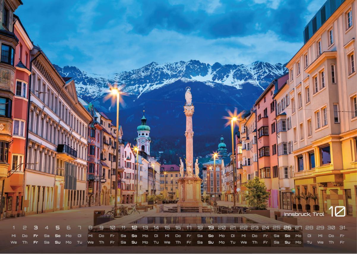 Beispielinhalt (Bild) Österreich - 2025 - Kalender DIN A3