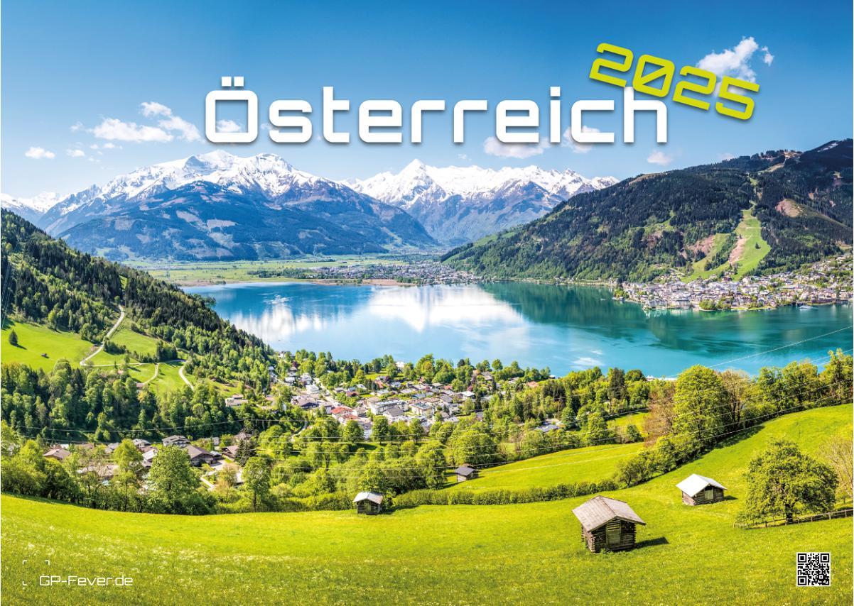 Vorderes Coverbild Österreich - 2025 - Kalender DIN A3