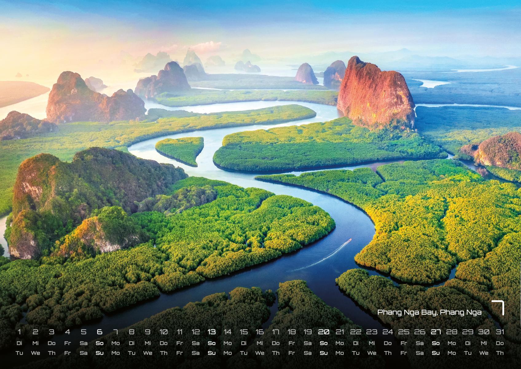 Beispielinhalt (Bild) Thailand - Land of Smiles - 2025 - Kalender DIN A2