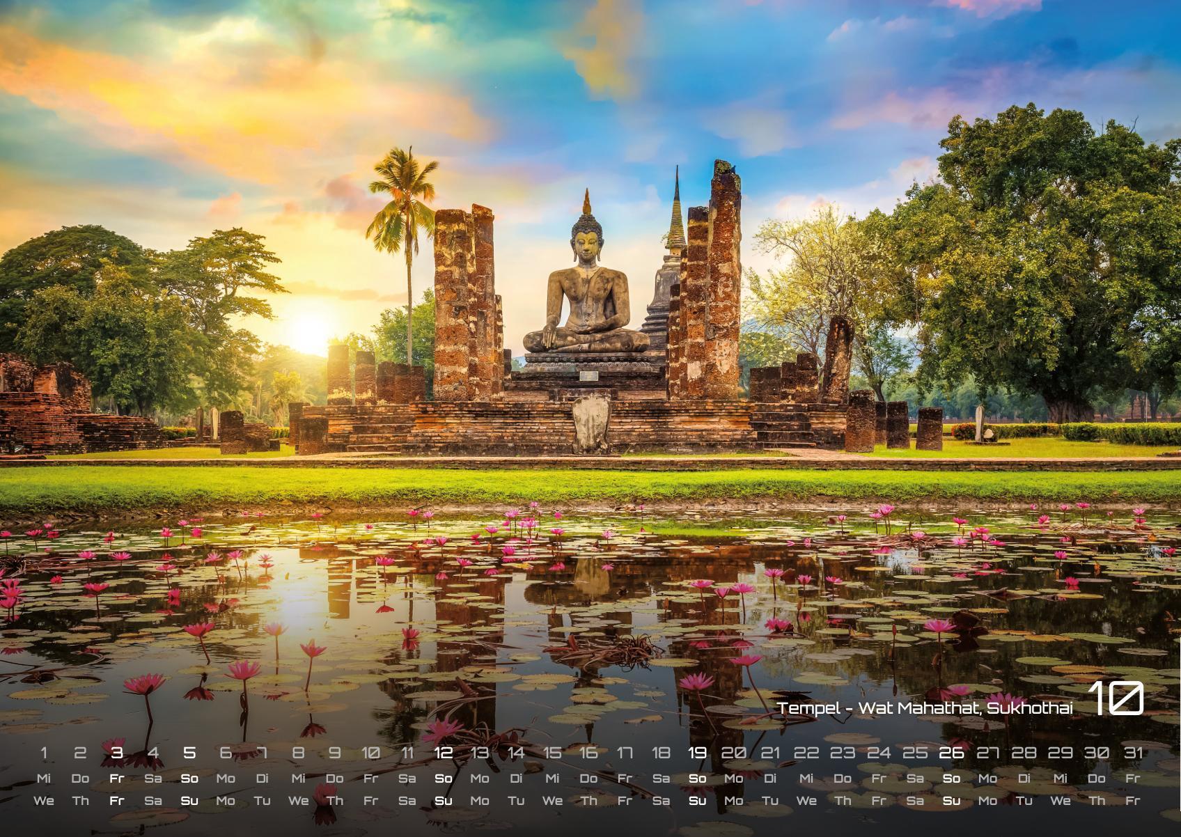 Beispielinhalt (Bild) Thailand - Land of Smiles - 2025 - Kalender DIN A2