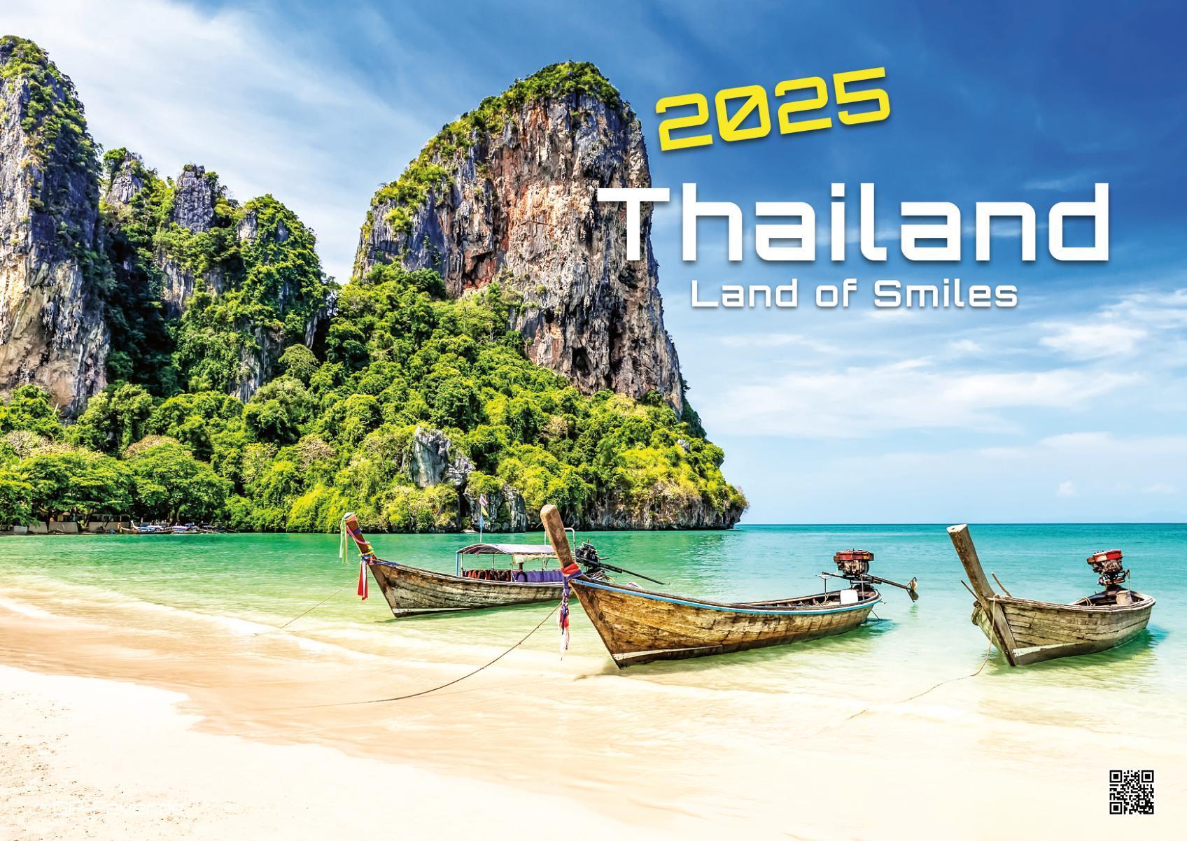 Vorderes Coverbild Thailand - Land of Smiles - 2025 - Kalender DIN A2