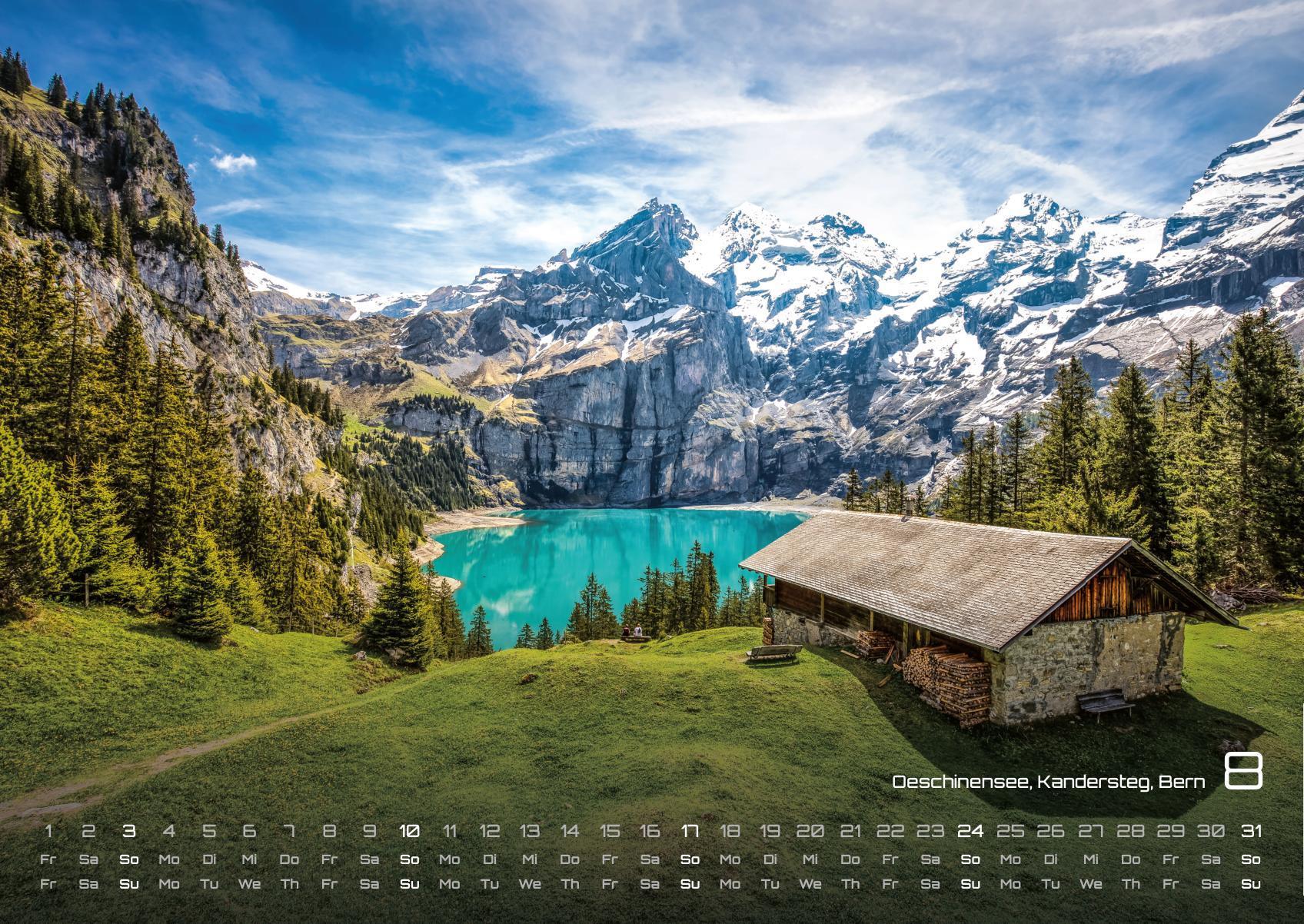 Beispielinhalt (Bild) Schweiz - 2025 - Kalender DIN A2