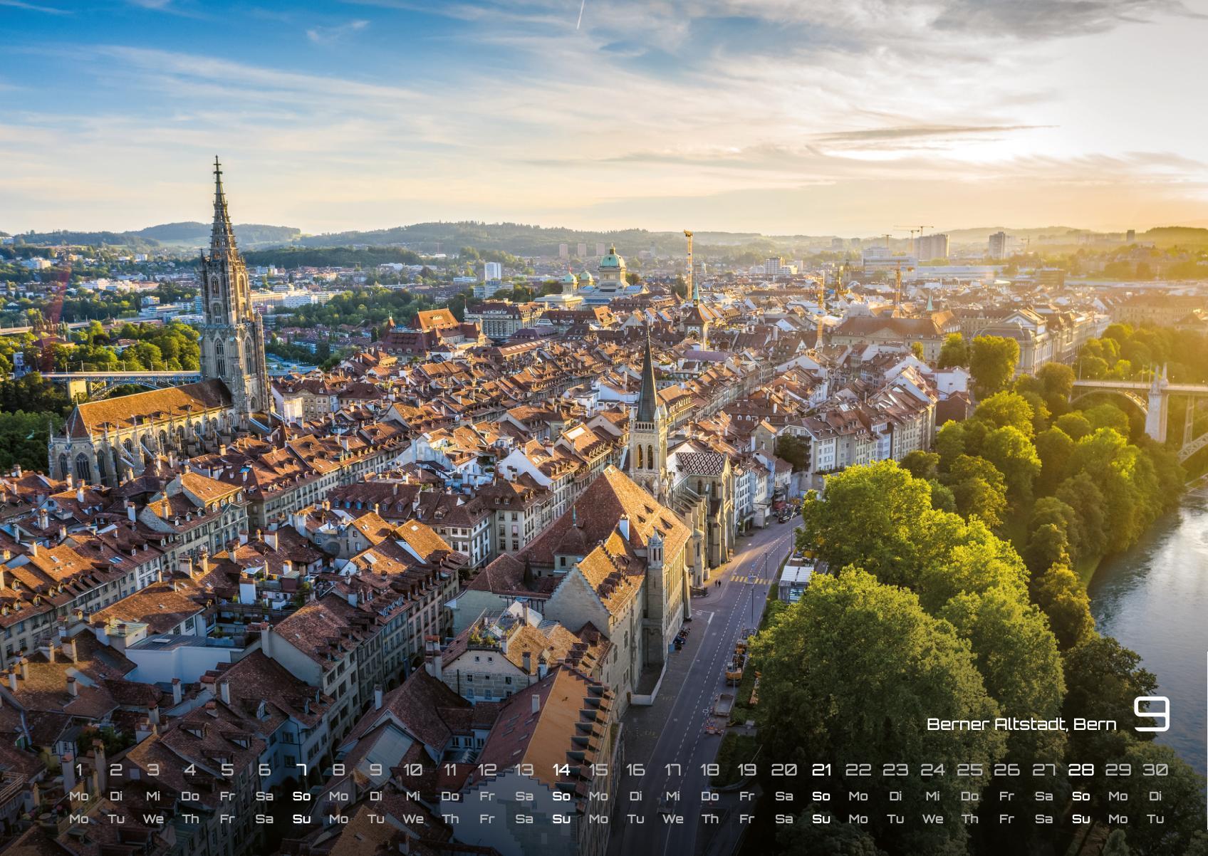 Beispielinhalt (Bild) Schweiz - 2025 - Kalender DIN A2