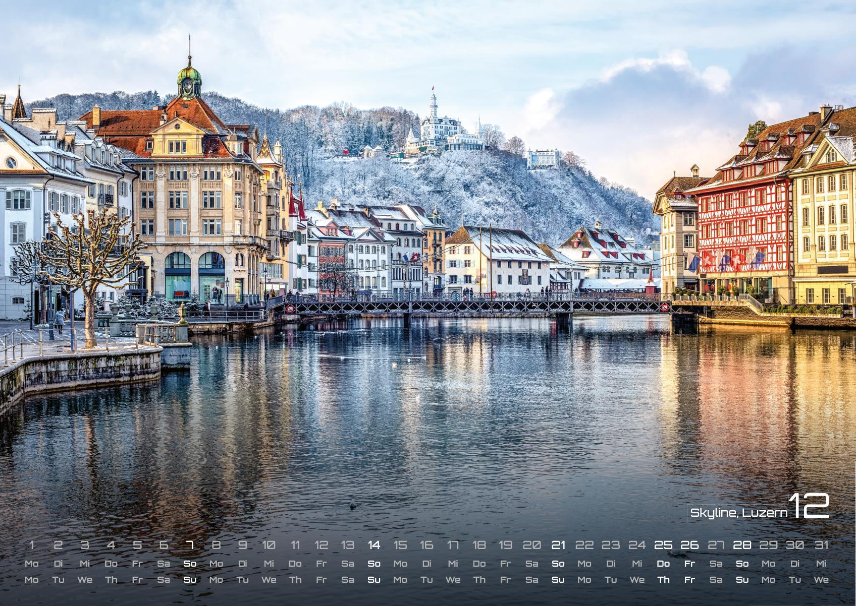Beispielinhalt (Bild) Schweiz - 2025 - Kalender DIN A2