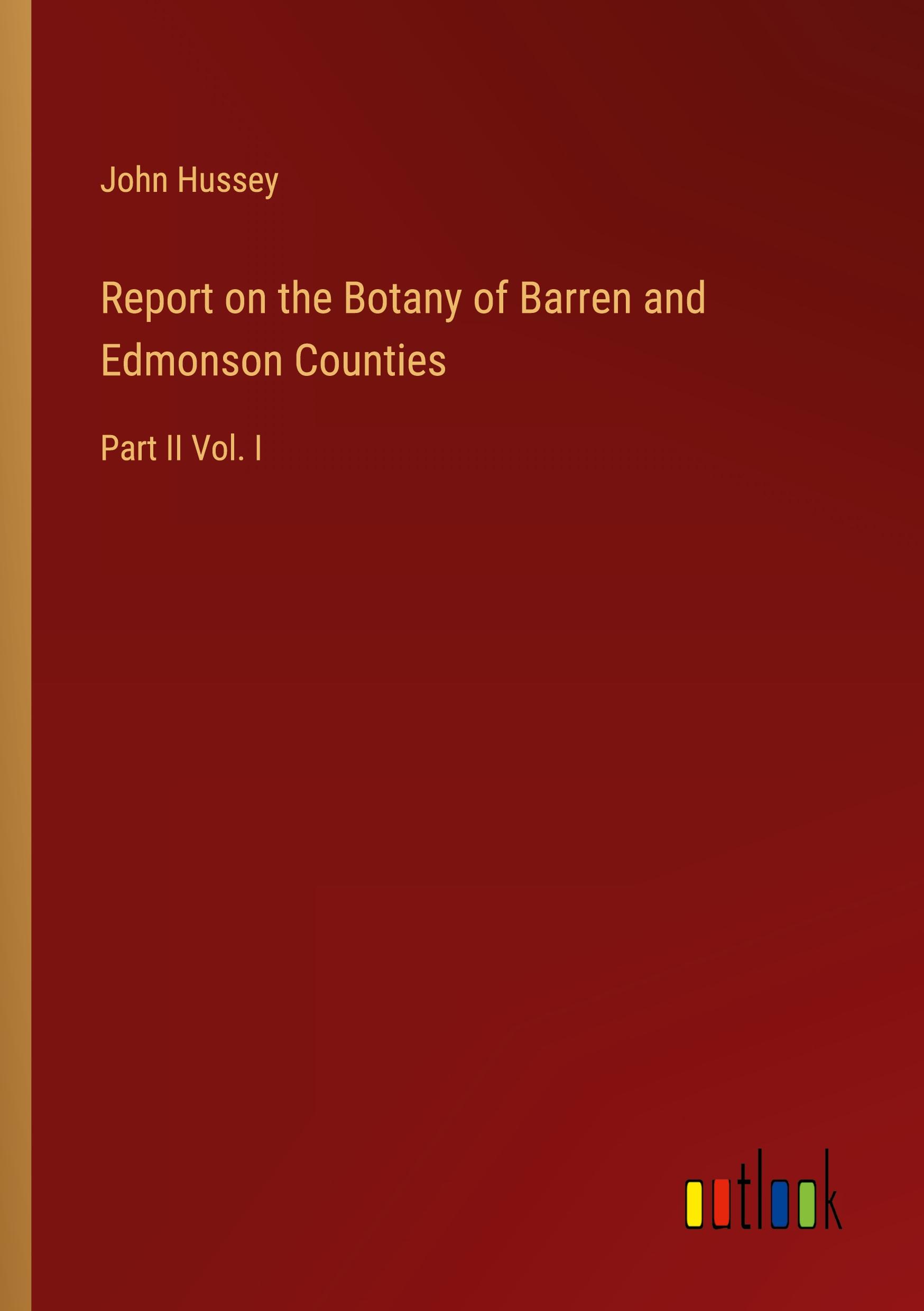 Vorderes Coverbild Report on the Botany of Barren and Edmonson Counties