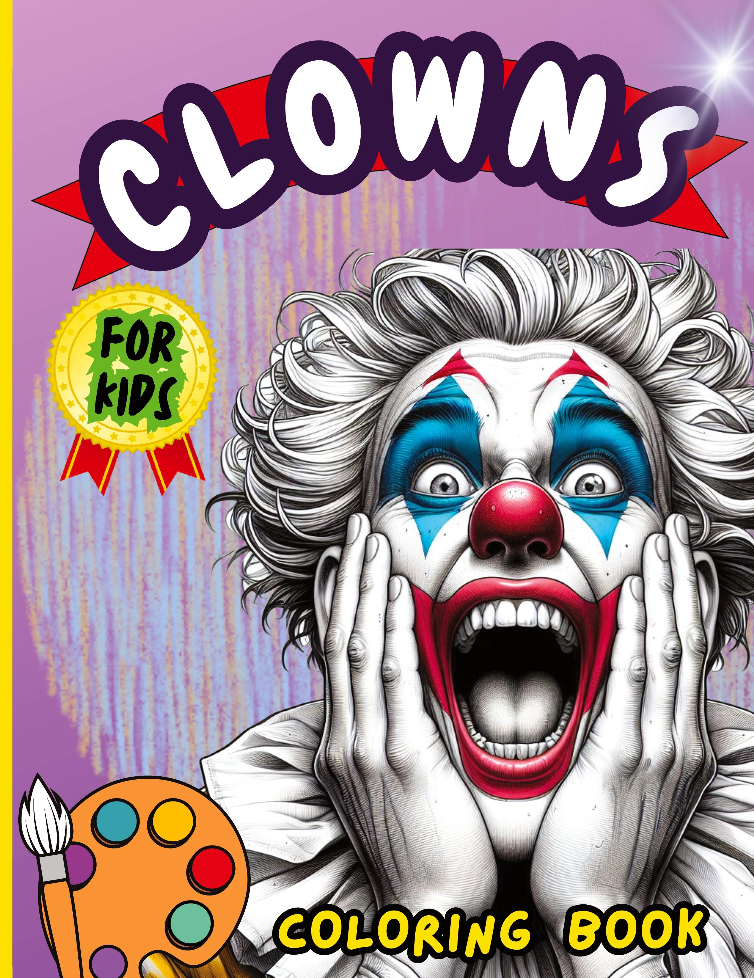 Vorderes Coverbild Clowns Coloring Book For Kids