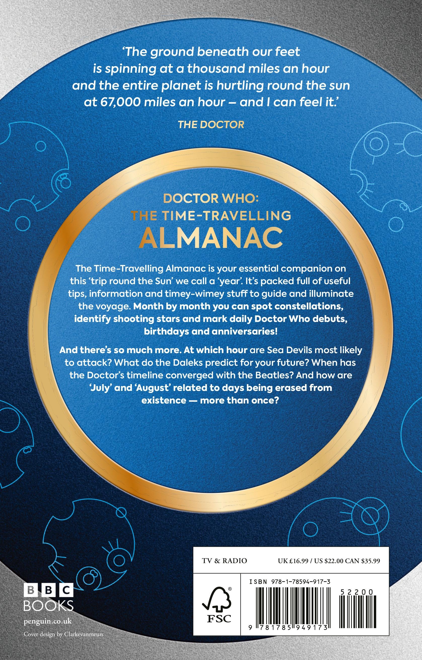 Rückseitencover Doctor Who: The Time-Travelling Almanac