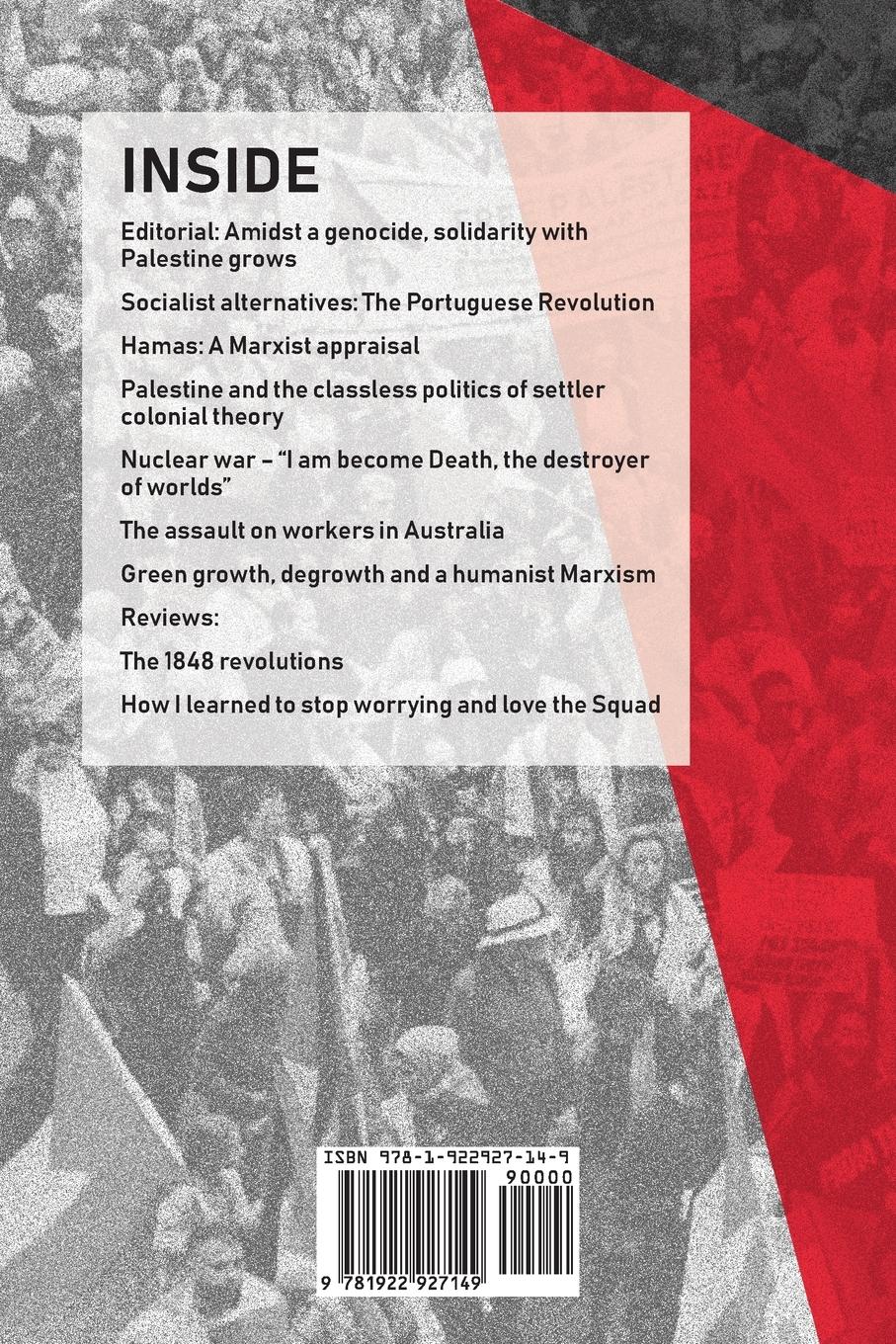 Rückseitencover Marxist Left Review #27