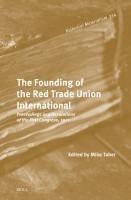 Vorderes Coverbild The Founding of the Red Trade Union International
