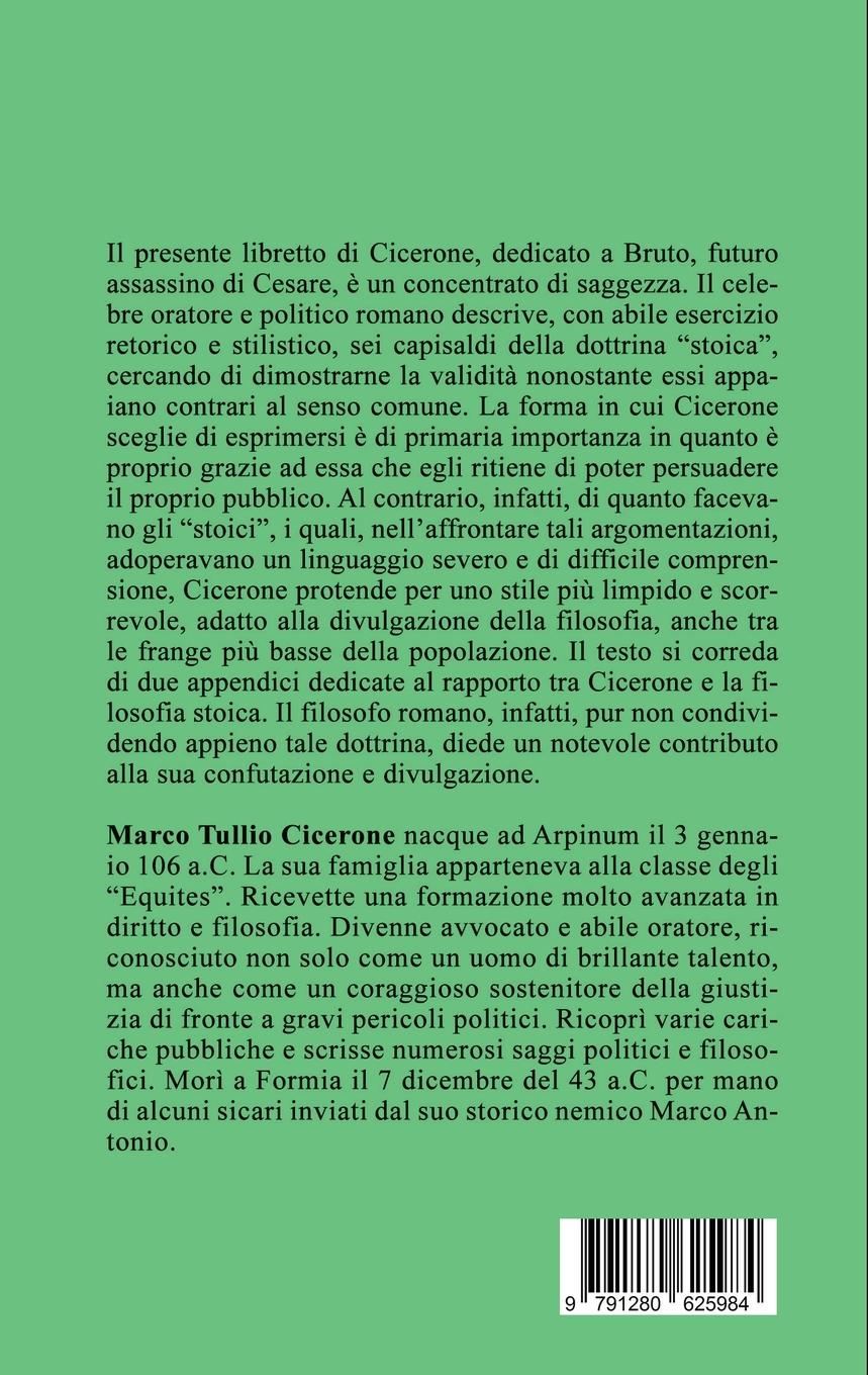 Rückseitencover I paradossi degli Stoici