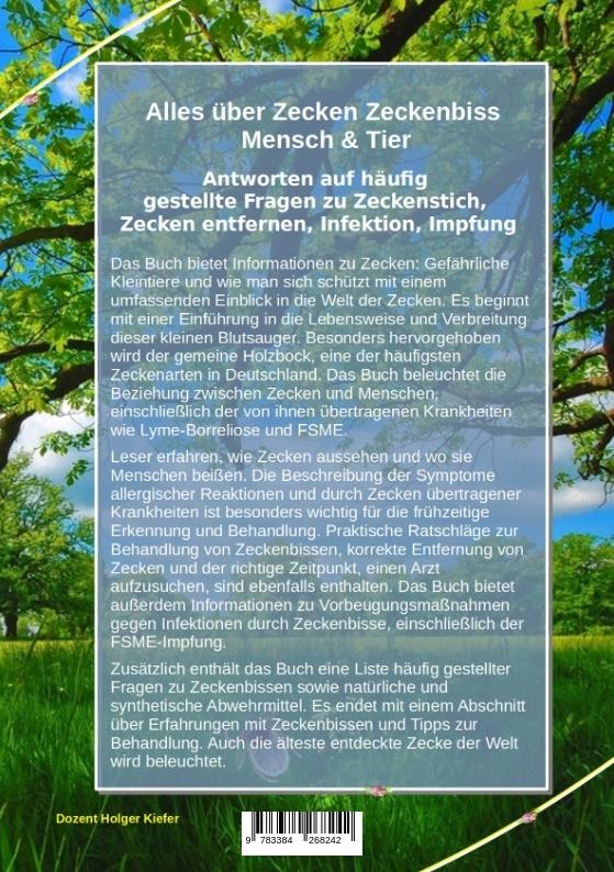 Rückseitencover Alles über Zecken Zeckenbiss   Mensch & Tier