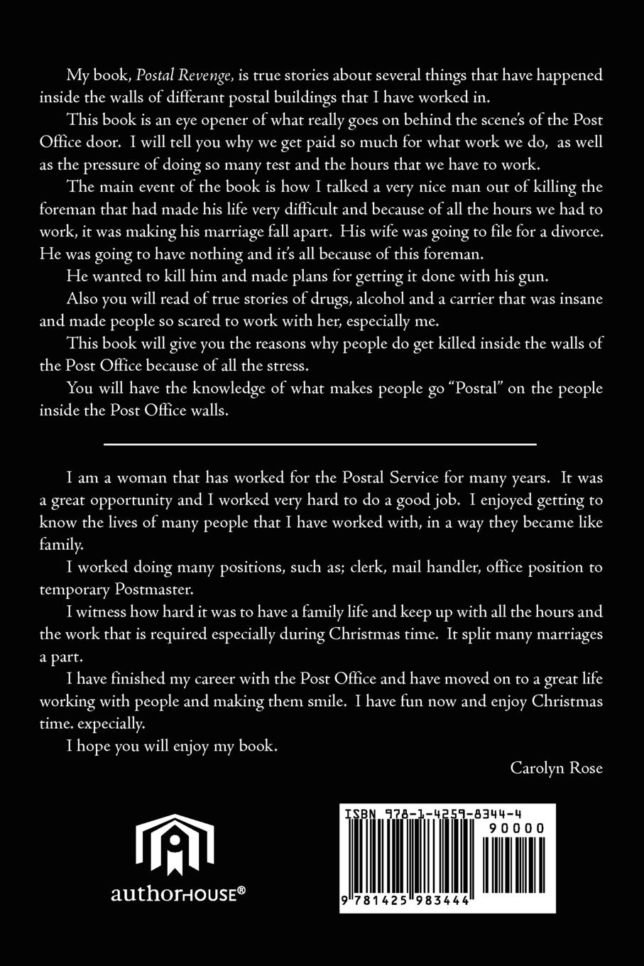 Rückseitencover Postal Revenge