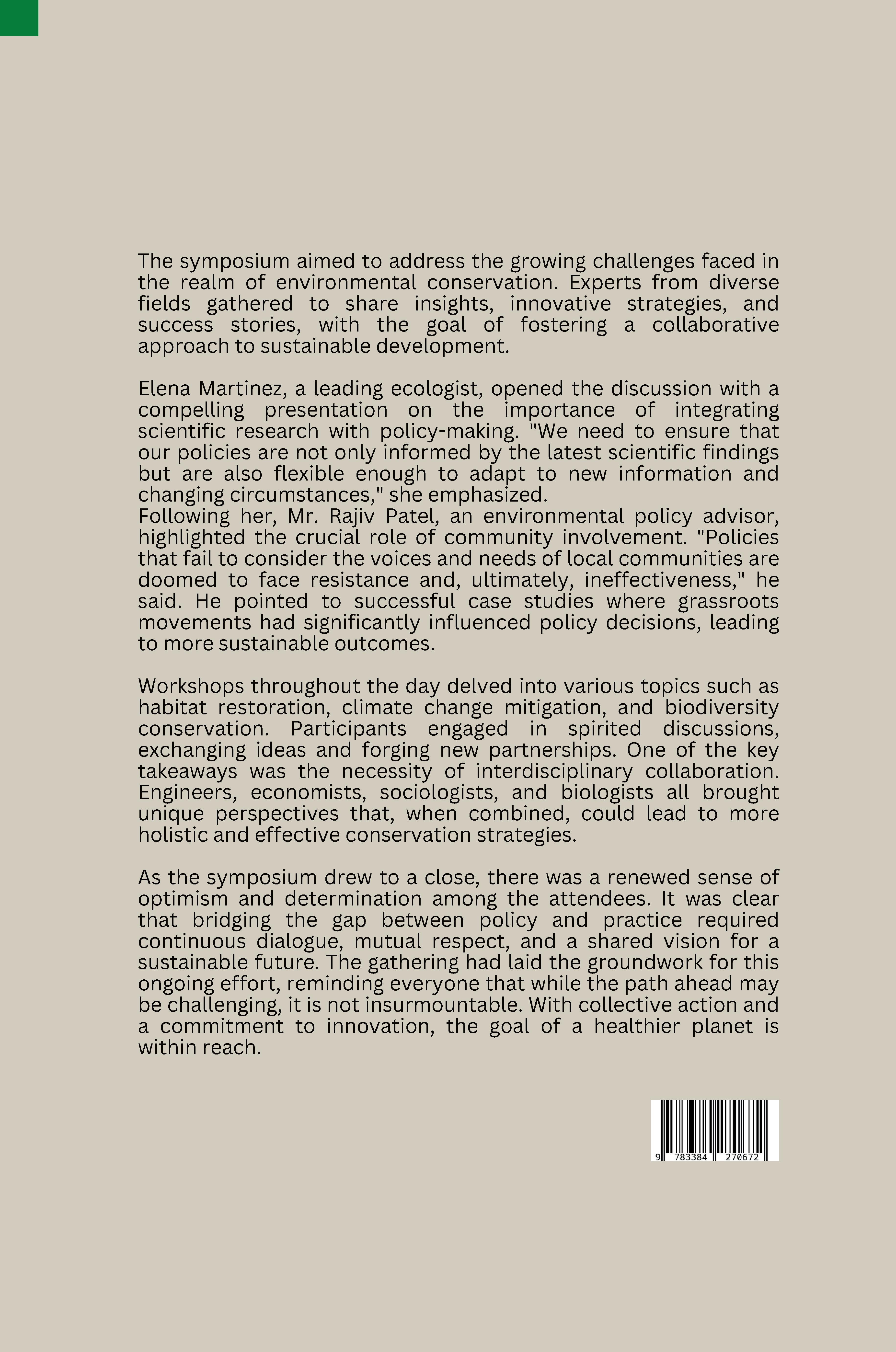 Rückseitencover Conservation Crossroads: Bridging the Gap Between Policy and Practice