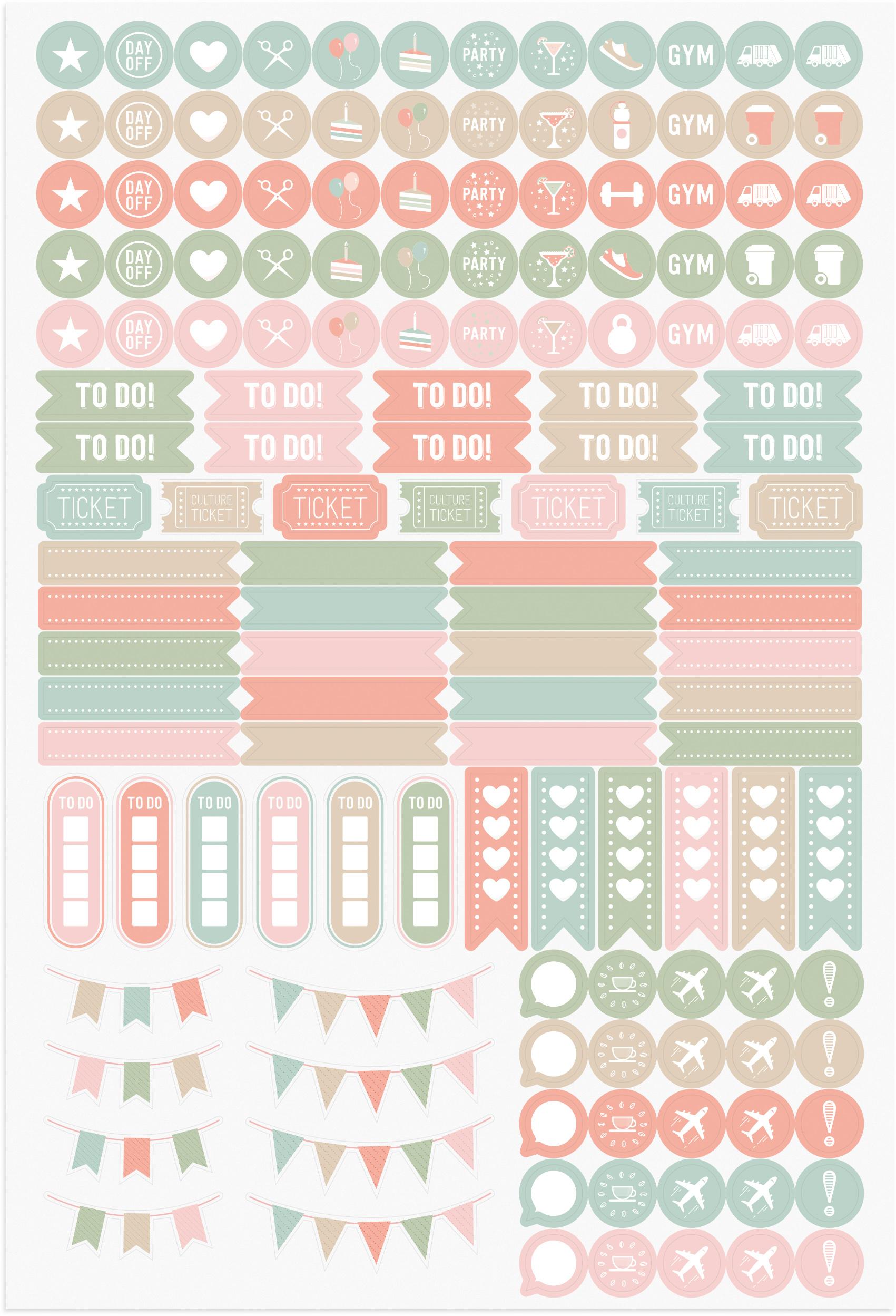 Beispielinhalt (Bild) Burde Doodle Kalender 2025