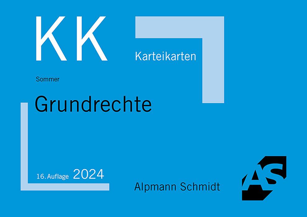 Vorderes Coverbild Karteikarten Grundrechte