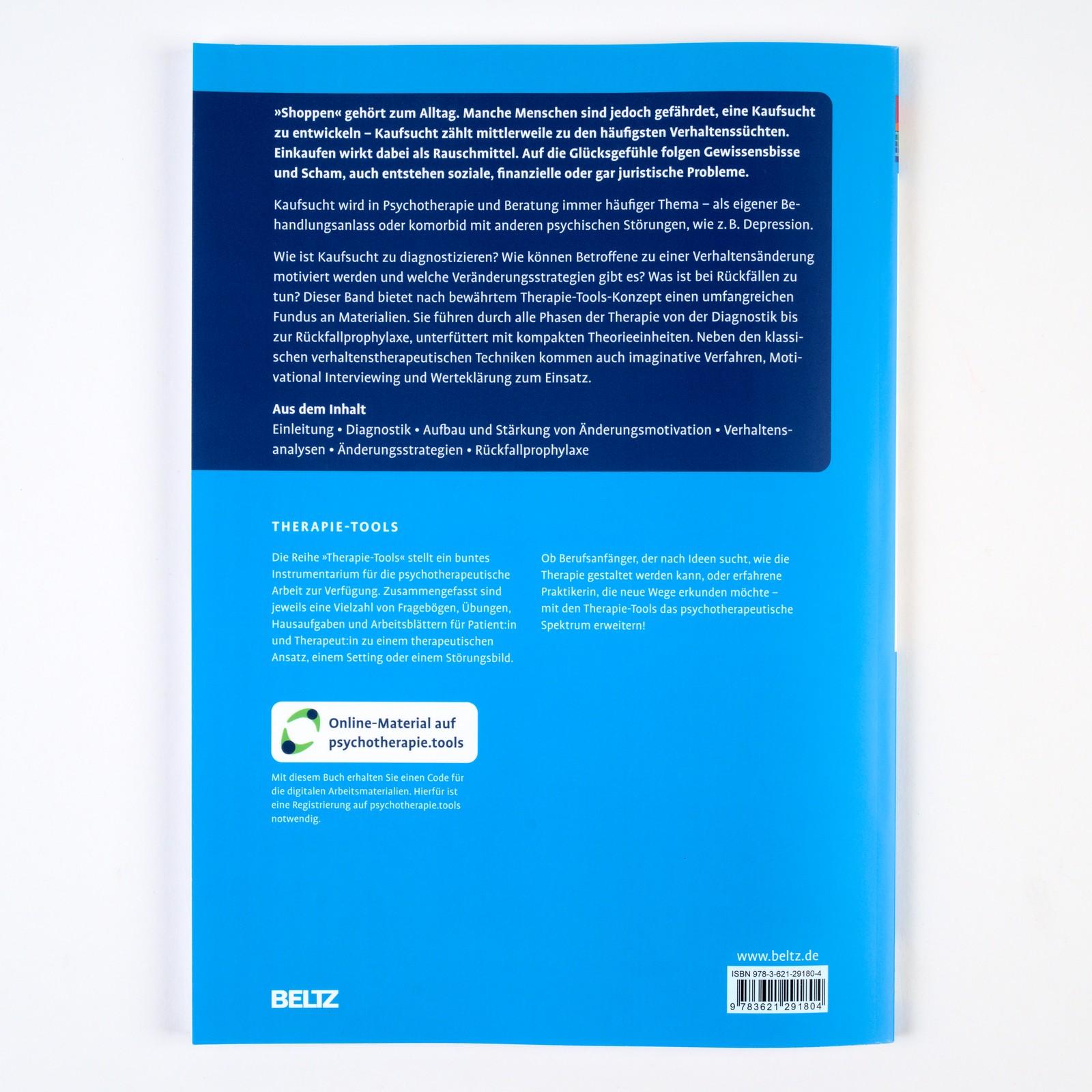 Rückseitencover Therapie-Tools Kaufsucht