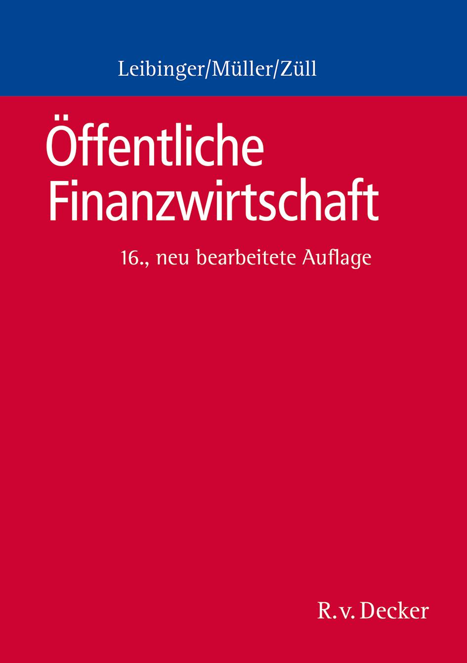Vorderes Coverbild Öffentliche Finanzwirtschaft