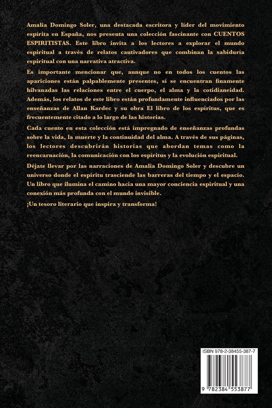 Rückseitencover Cuentos Espiritistas