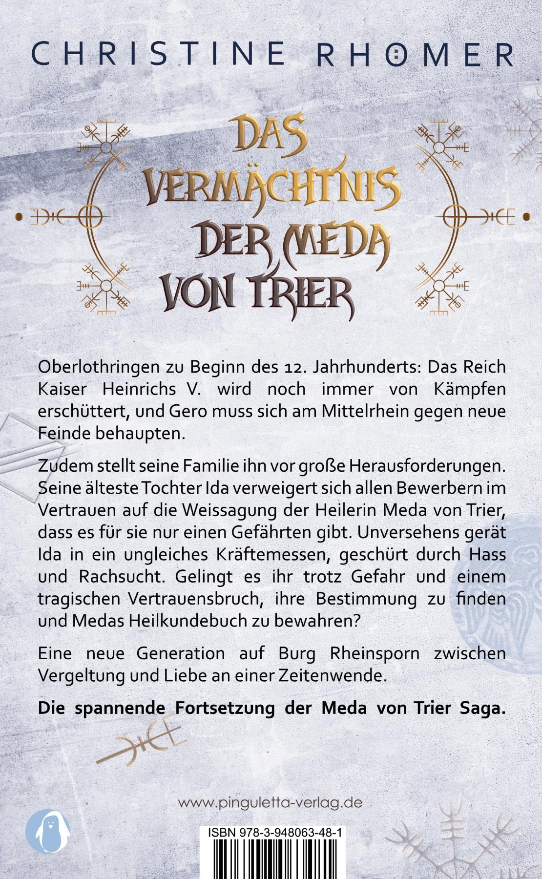 Rückseitencover Das Vermächtnis der Meda von Trier