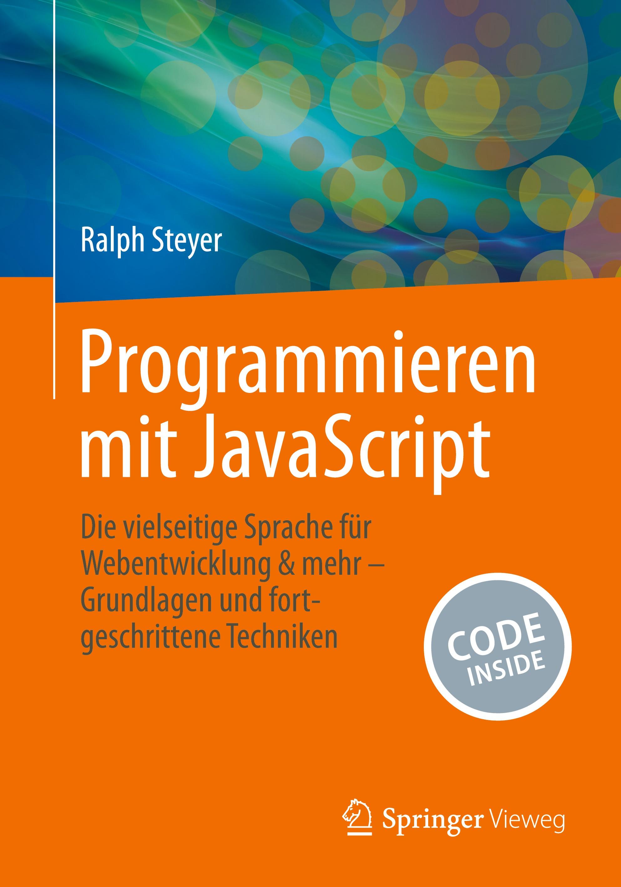 Vorderes Coverbild Programmieren mit JavaScript