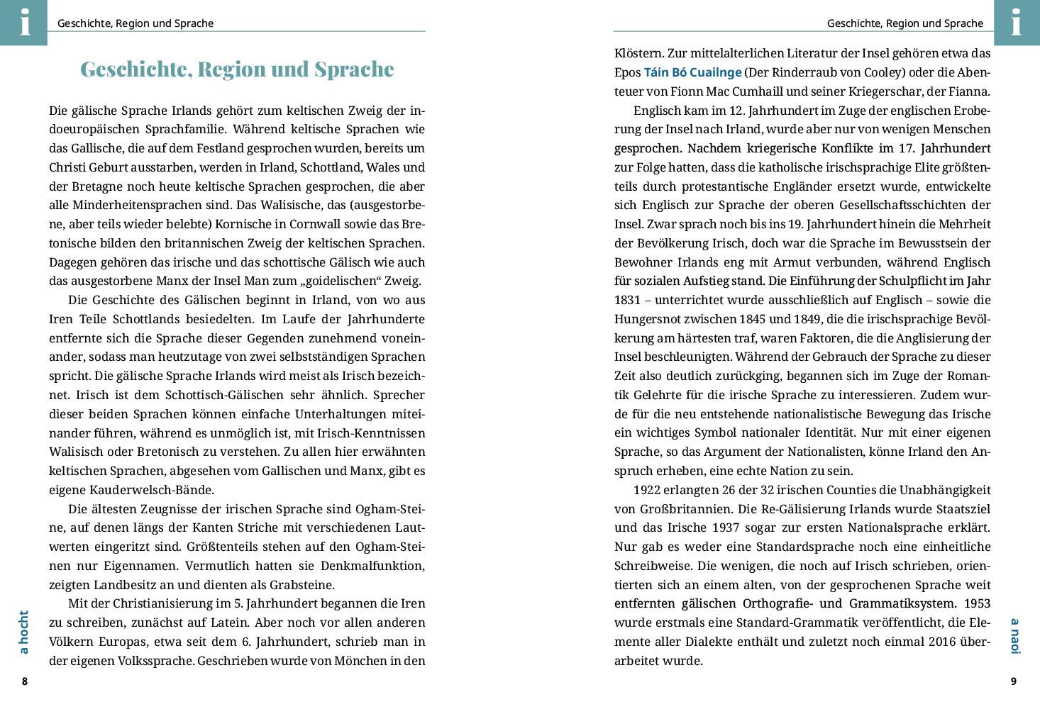 Beispielinhalt (Bild) Reise Know-How Sprachführer  Irisch-Gälisch - Wort für Wort