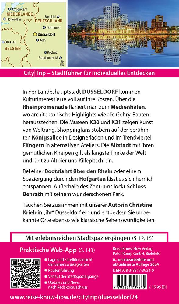 Rückseitencover Reise Know-How CityTrip Düsseldorf