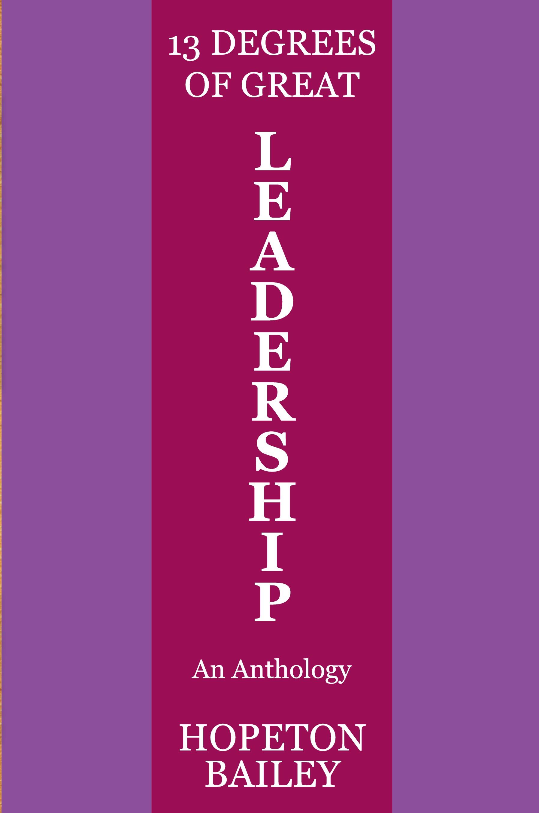 Vorderes Coverbild 13 Degrees of Great Leadership