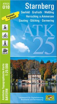 Vorderes Coverbild ATK25-O10 Starnberg (Amtliche Topographische Karte 1:25000)