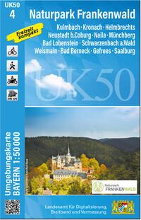 Vorderes Coverbild UK50-4 Naturpark Frankenwald (Umgebungskarte 1:50000)
