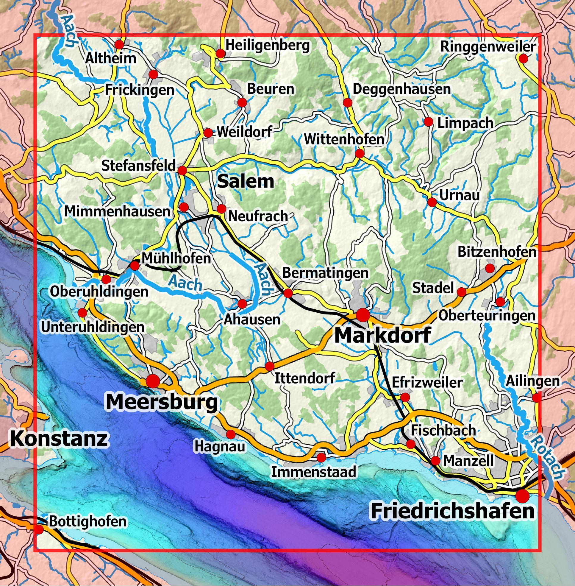 Beispielinhalt (Bild) Bodensee Mitte 1 : 25 000, Blatt 53-529