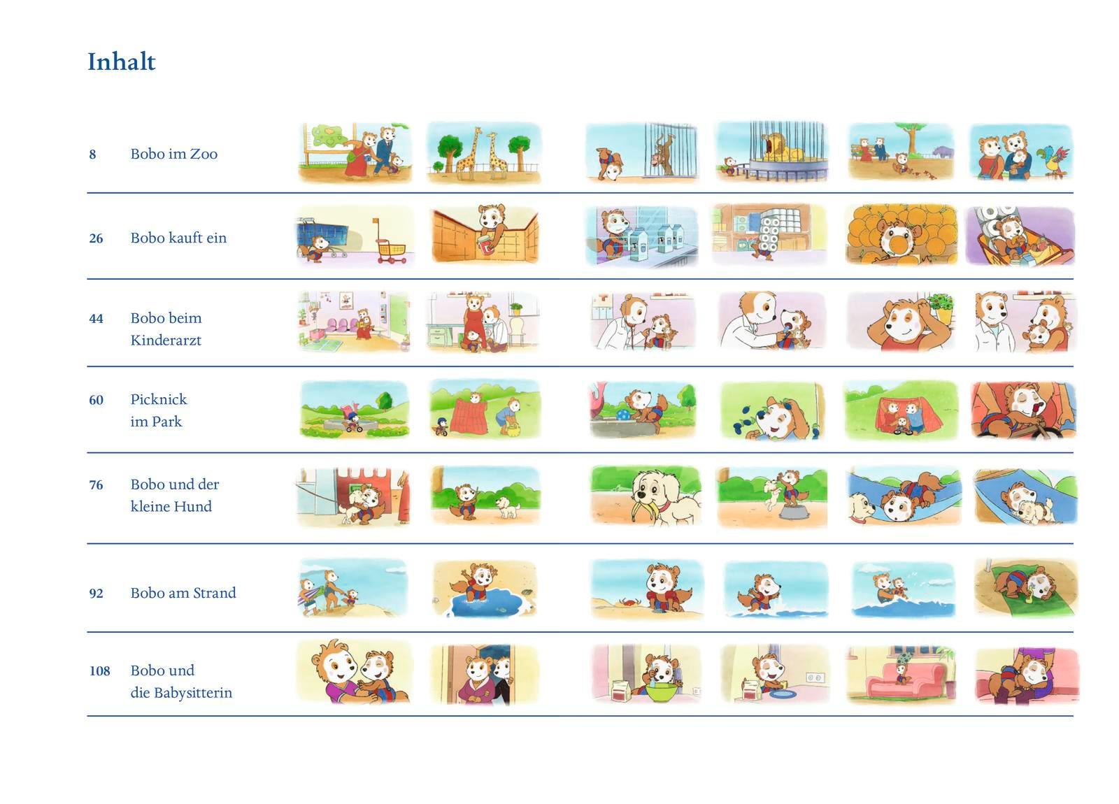 Beispielinhalt (Bild) Bobo Siebenschläfers allerneueste Abenteuer