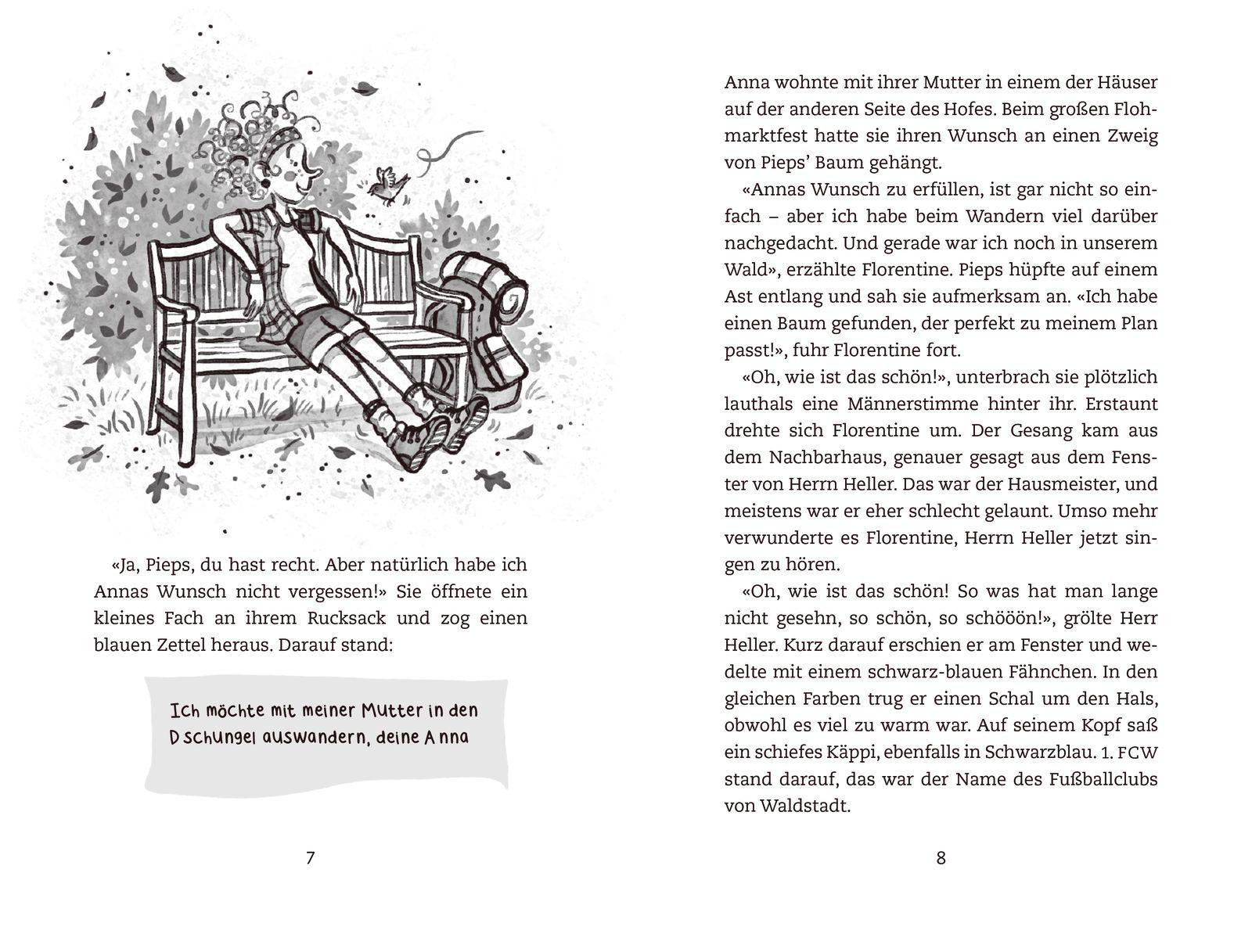 Beispielinhalt (Bild) Die wunderbare Florentine Feiertag: Rettet den Wald!