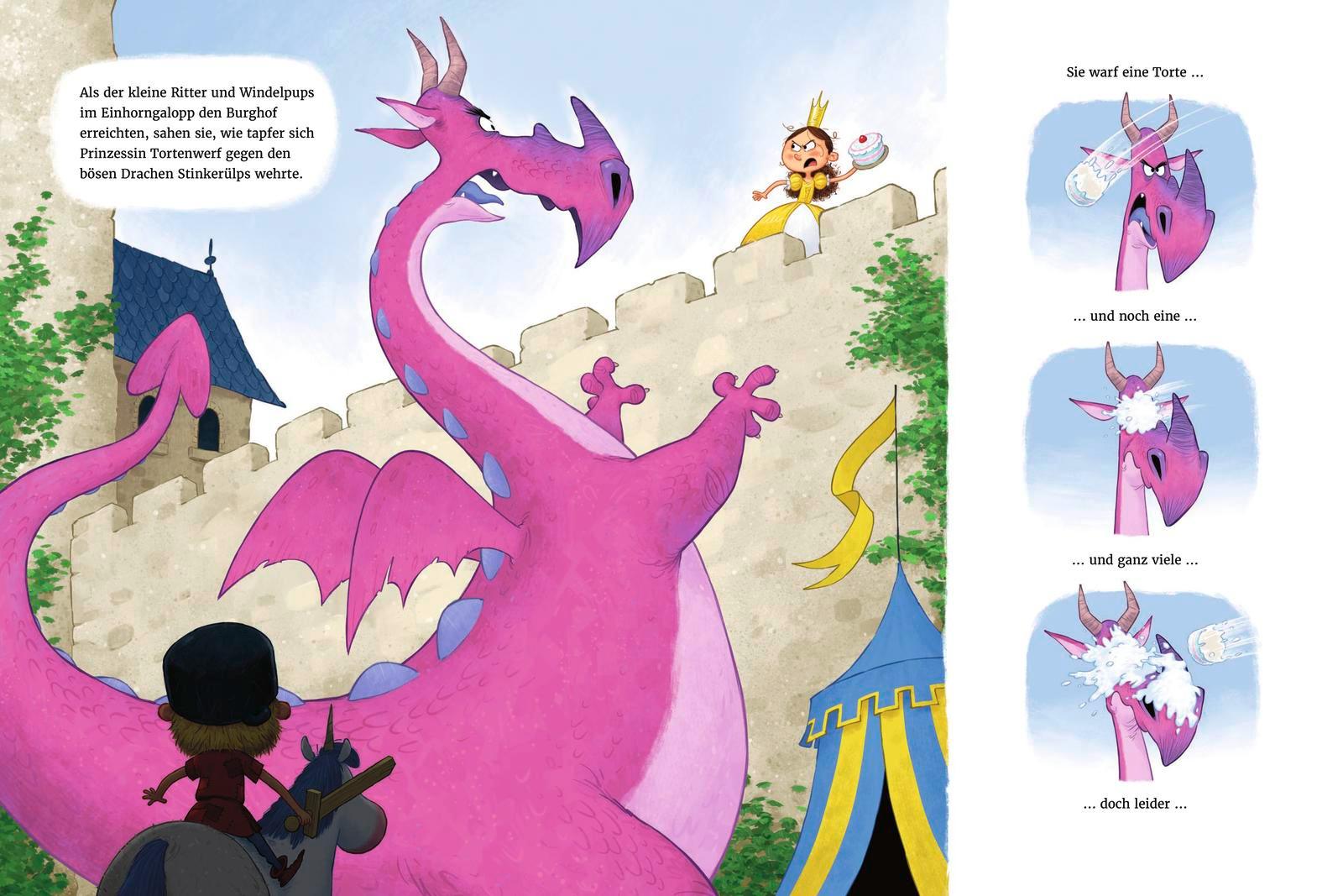 Beispielinhalt (Bild) Der kleine Ritter Kackebart