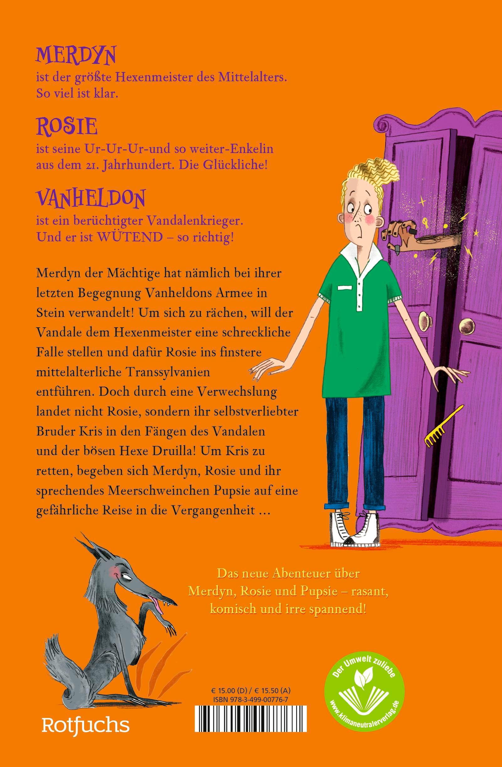 Rückseitencover Merdyns magische Missgeschicke - Die Rache des Vandalen