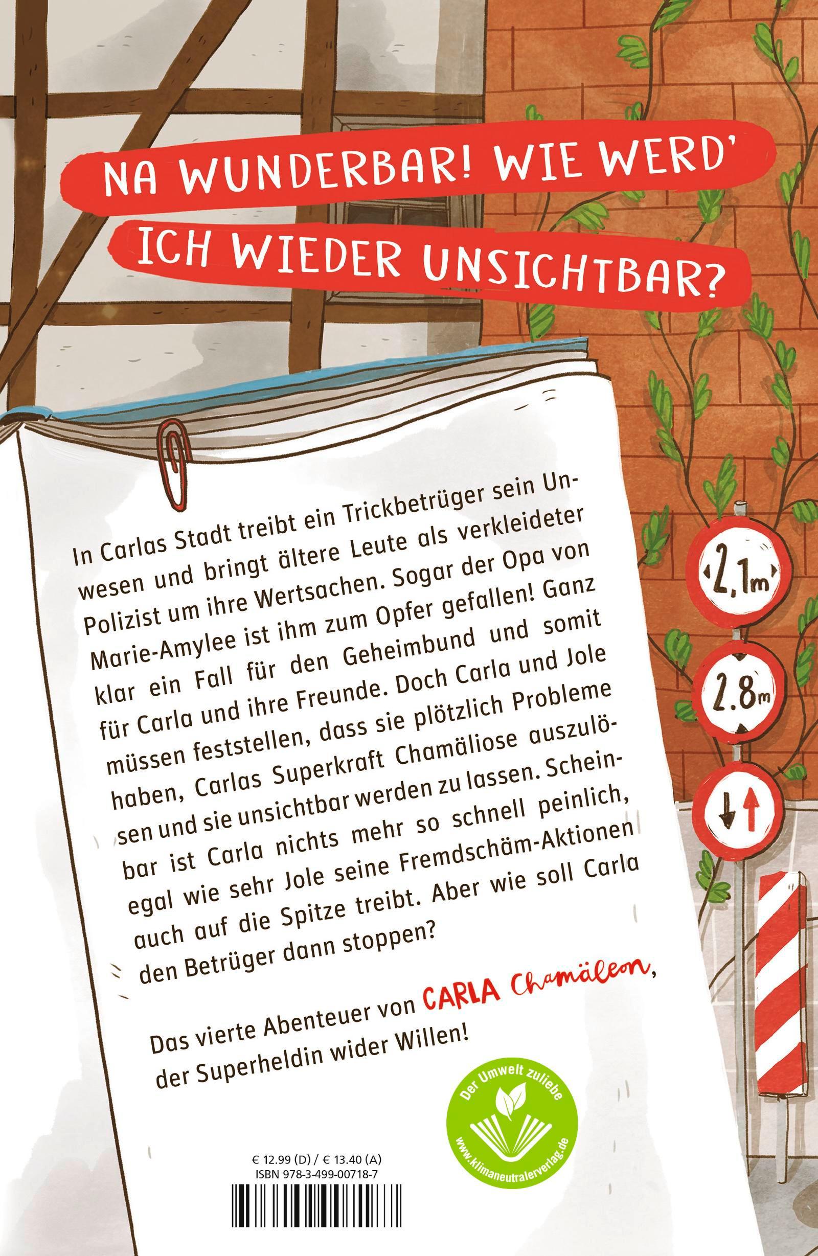 Rückseitencover Carla Chamäleon: Fiese Tricks