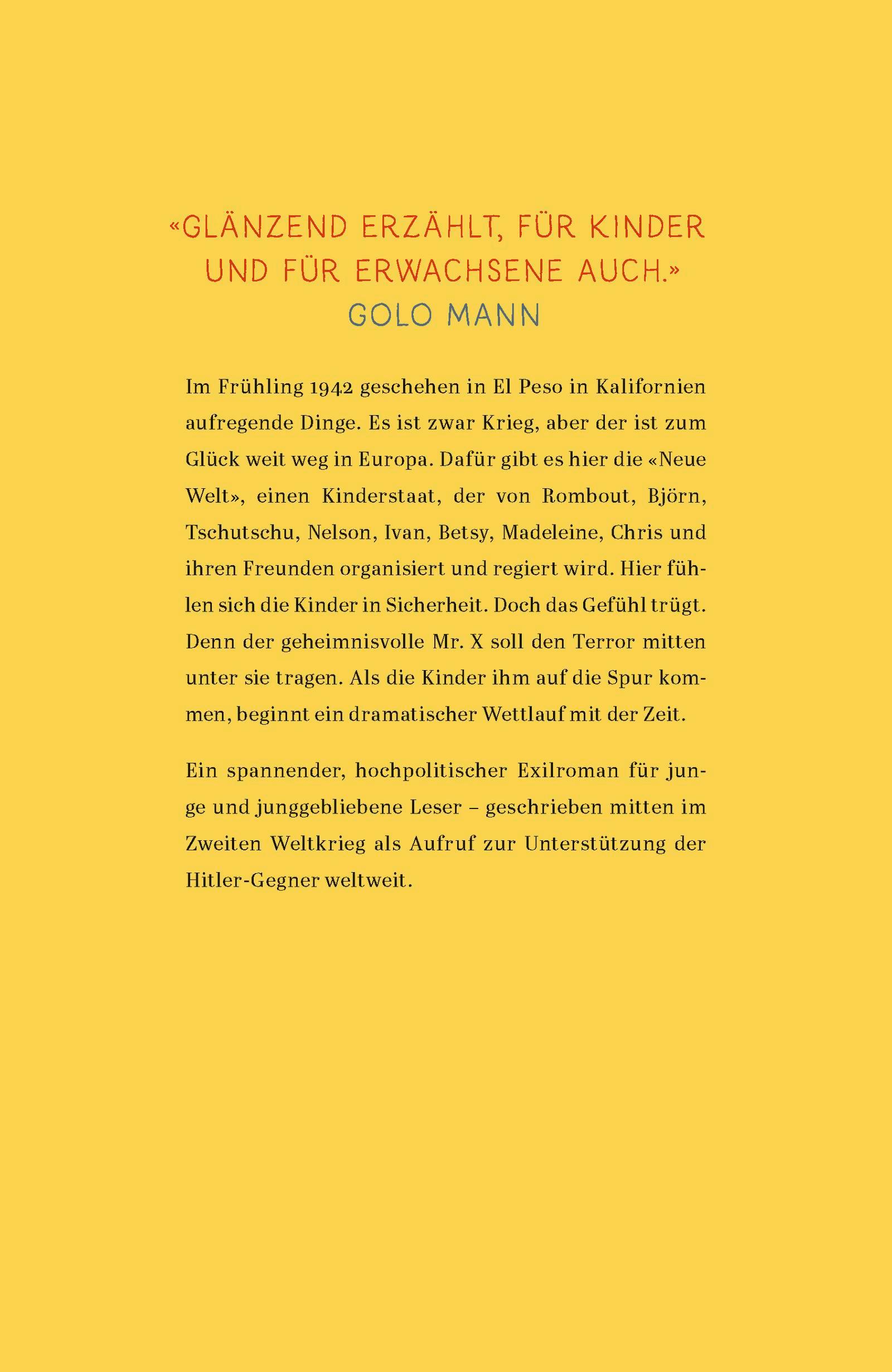 Rückseitencover Zehn jagen Mr. X