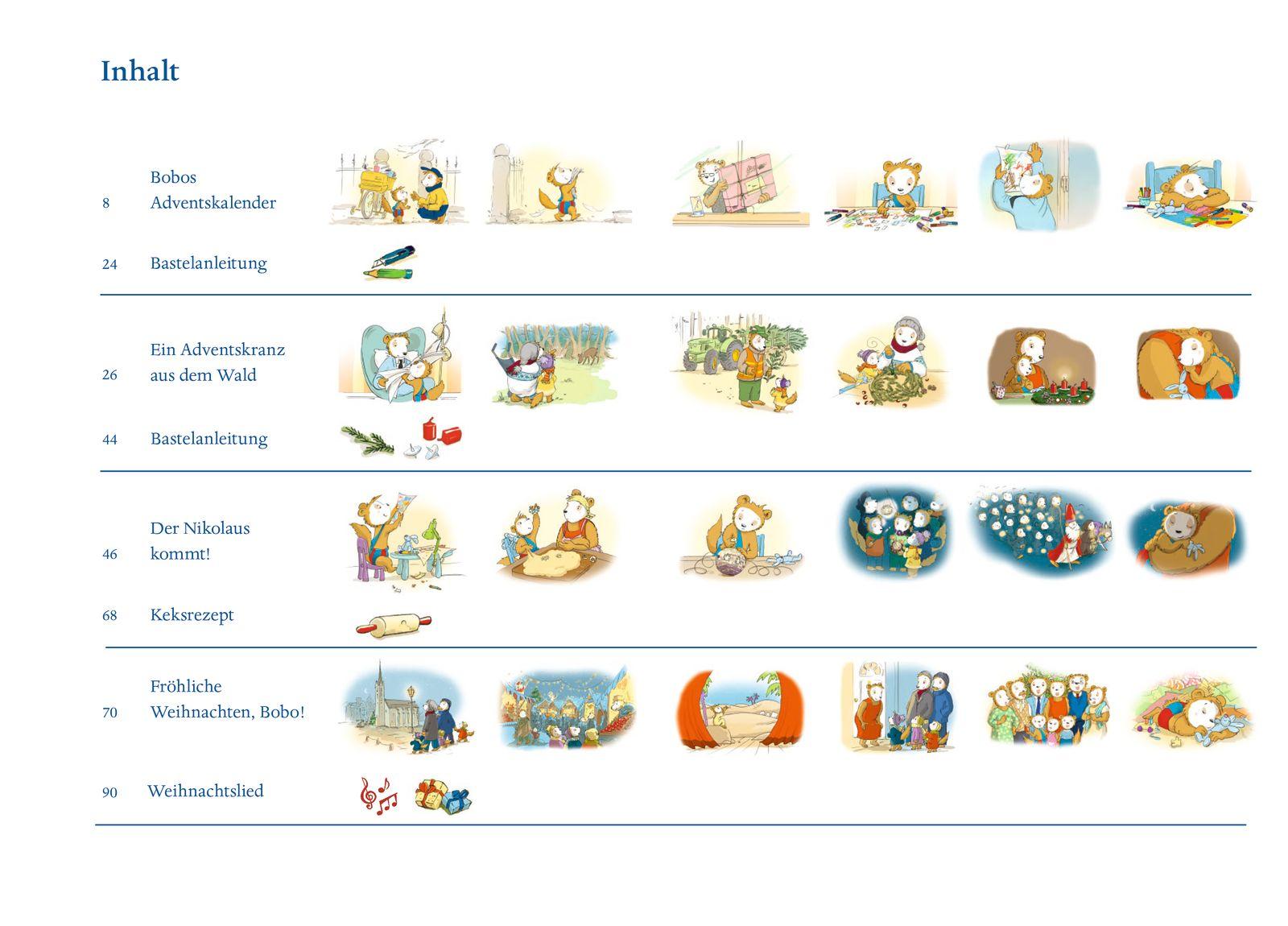 Beispielinhalt (Bild) Fröhliche Weihnachten, Bobo Siebenschläfer!