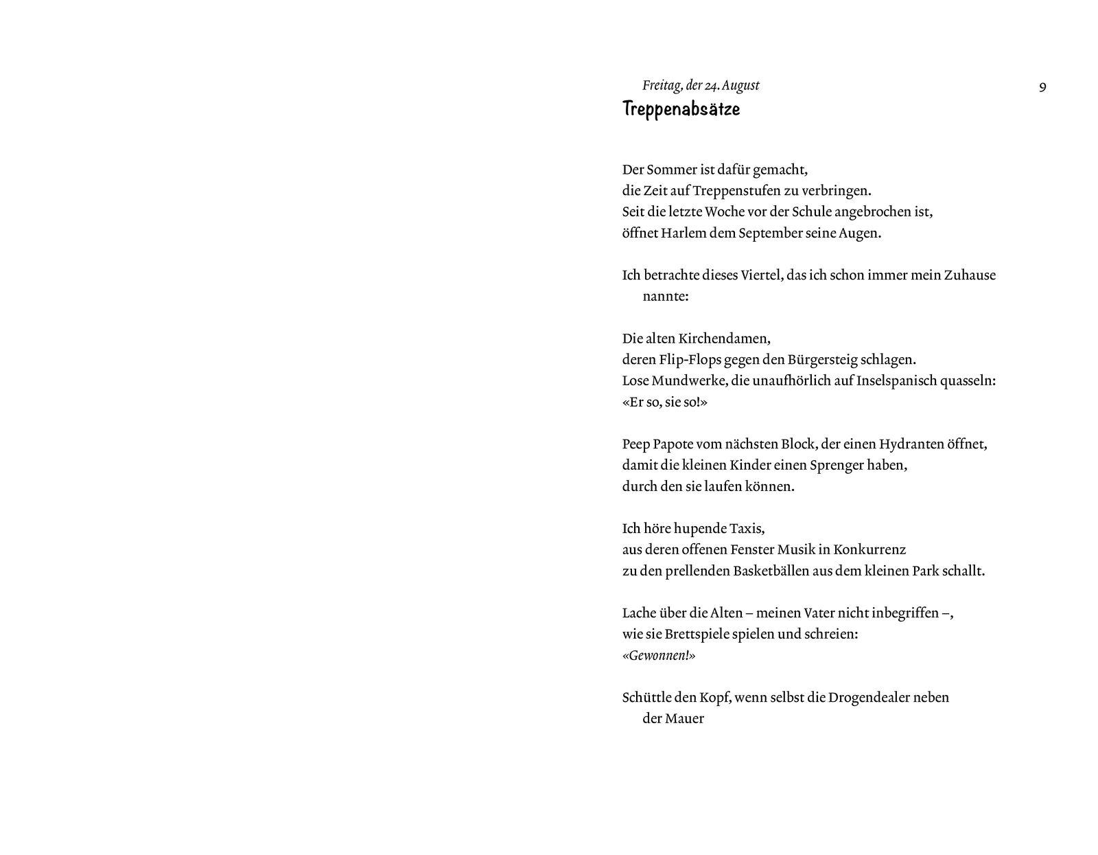 Beispielinhalt (Bild) Poet X