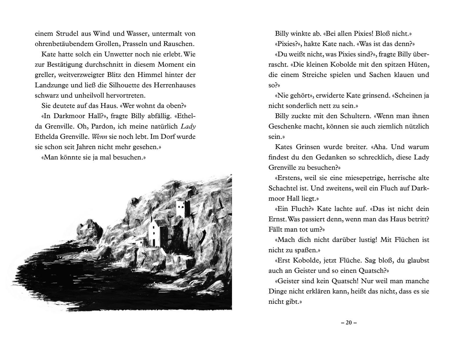 Beispielinhalt (Bild) Das Geheimnis von Darkmoor Hall