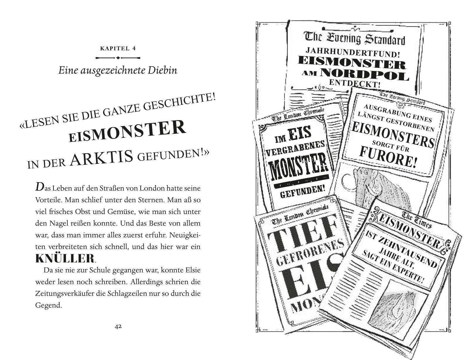 Beispielinhalt (Bild) Das Eismonster