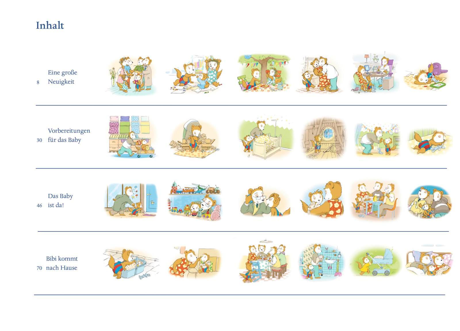 Beispielinhalt (Bild) Bobo Siebenschläfer bekommt ein Geschwisterchen