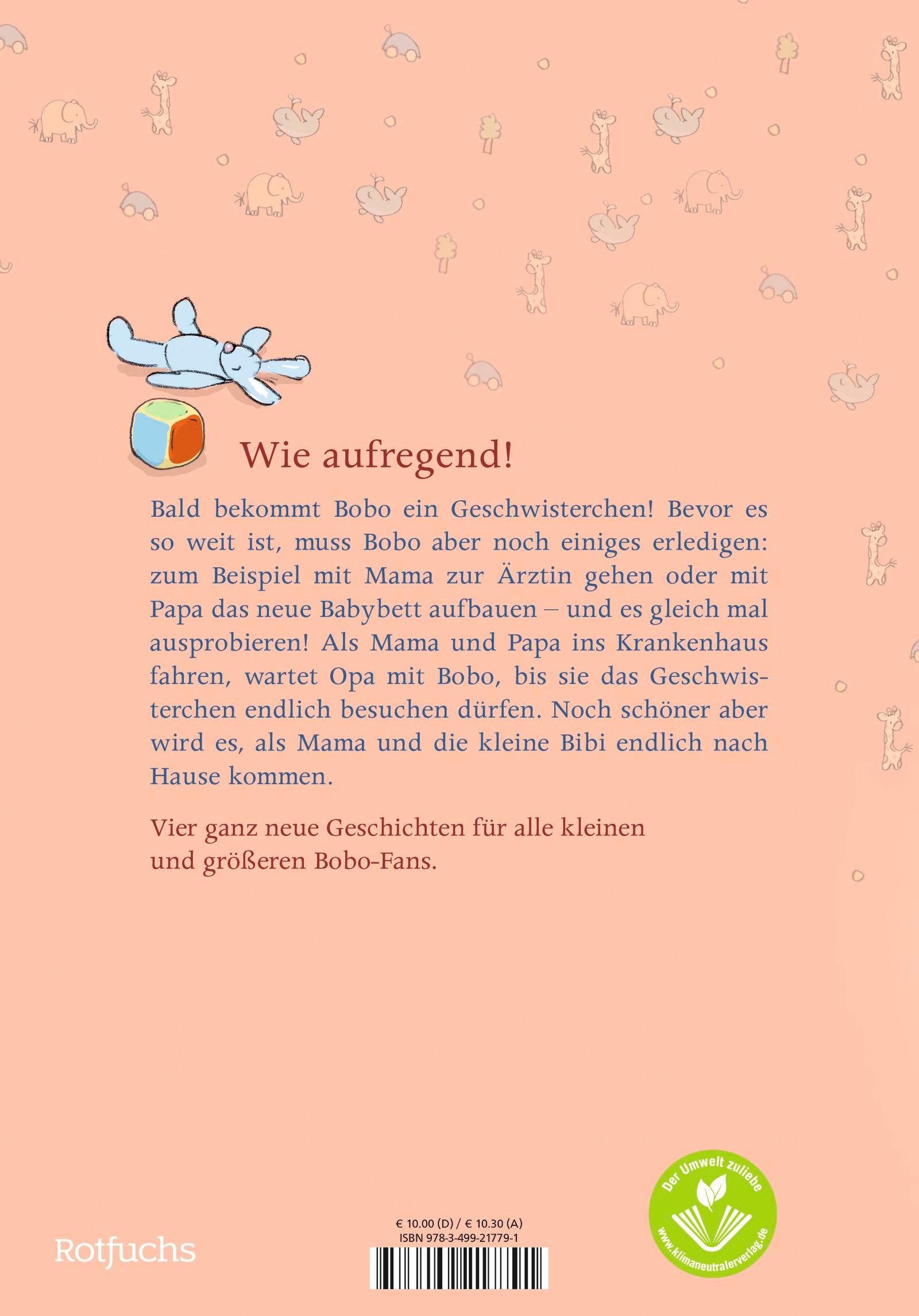 Rückseitencover Bobo Siebenschläfer bekommt ein Geschwisterchen