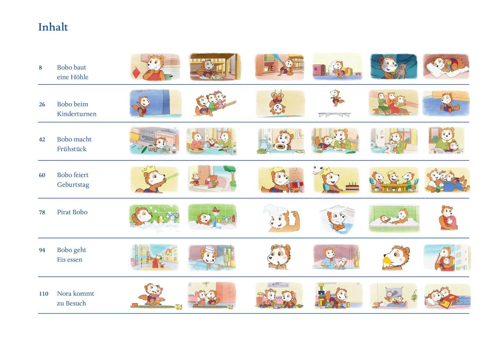 Beispielinhalt (Bild) Bobo Siebenschläfers neueste Abenteuer