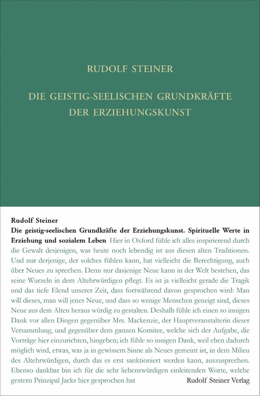 Vorderes Coverbild Die geistig-seelischen Grundkräfte der Erziehungskunst