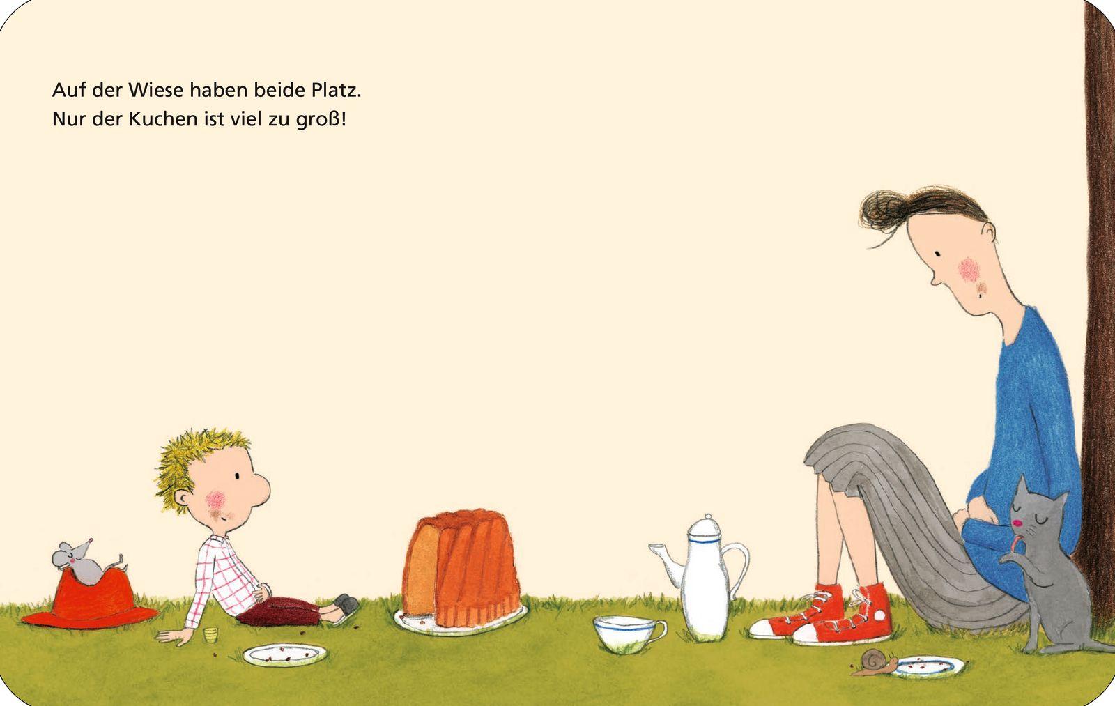 Beispielinhalt (Bild) Picknick mit Herrn Klein. Picknick mit Frau Groß