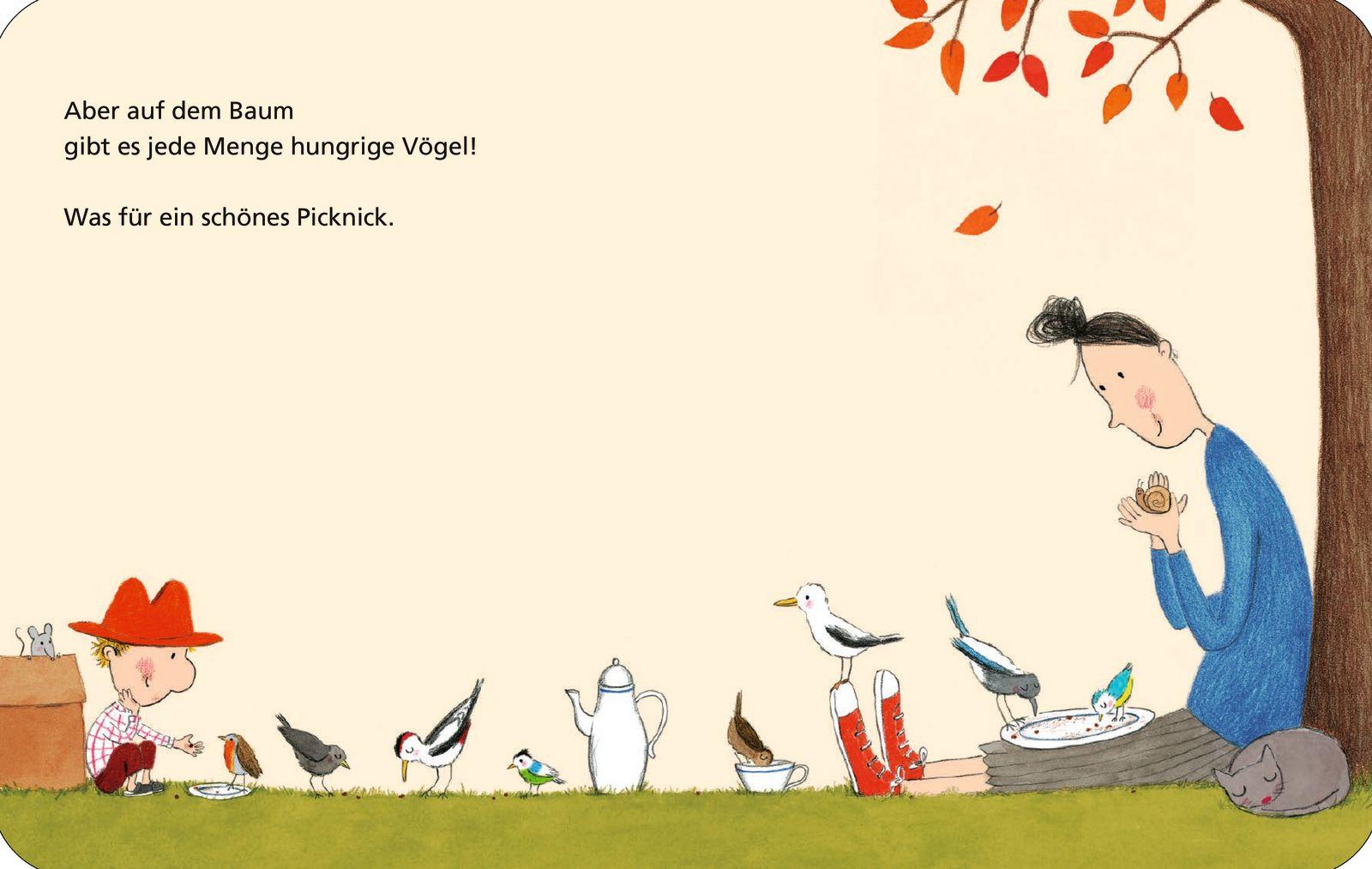 Beispielinhalt (Bild) Picknick mit Herrn Klein. Picknick mit Frau Groß
