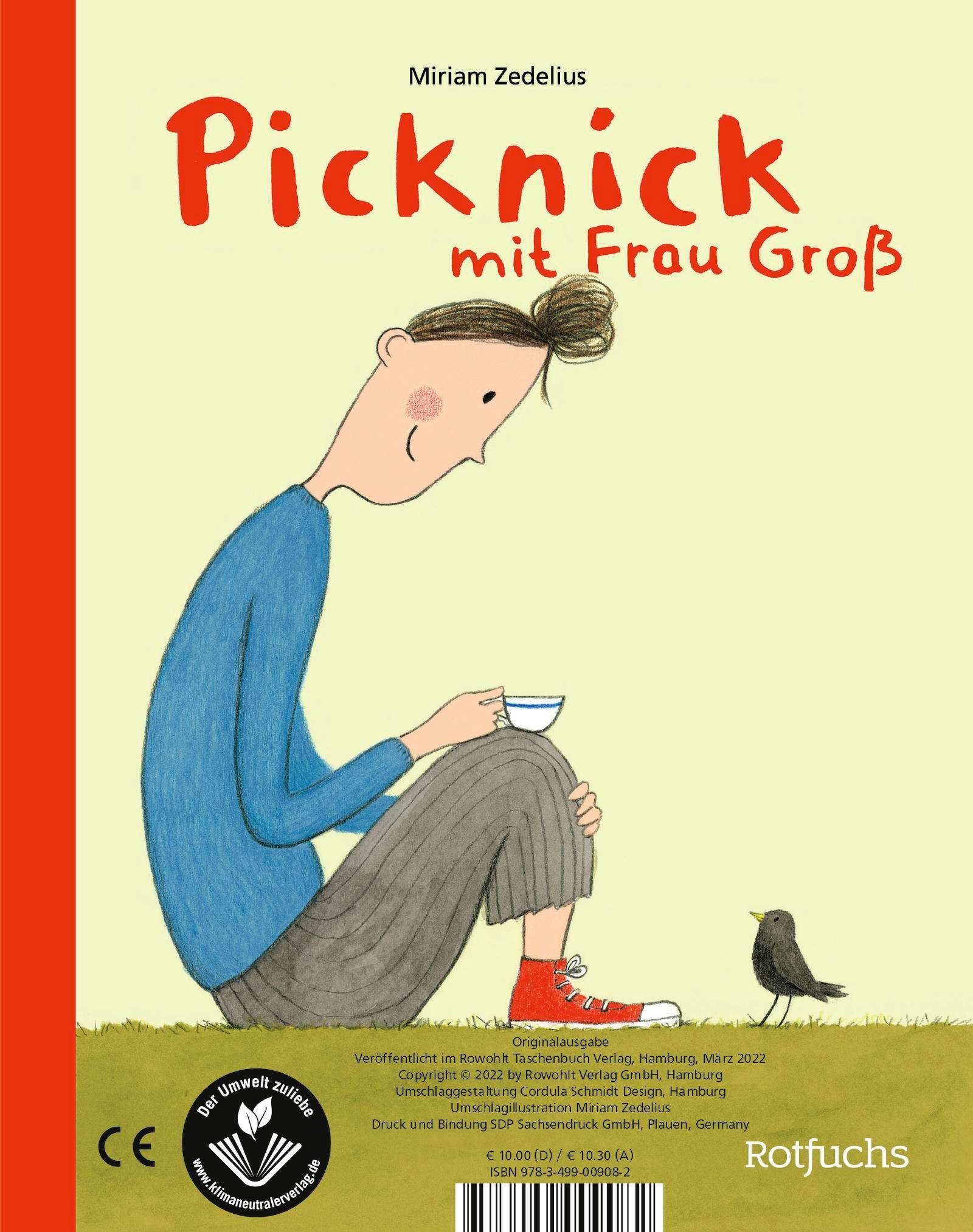 Rückseitencover Picknick mit Herrn Klein. Picknick mit Frau Groß