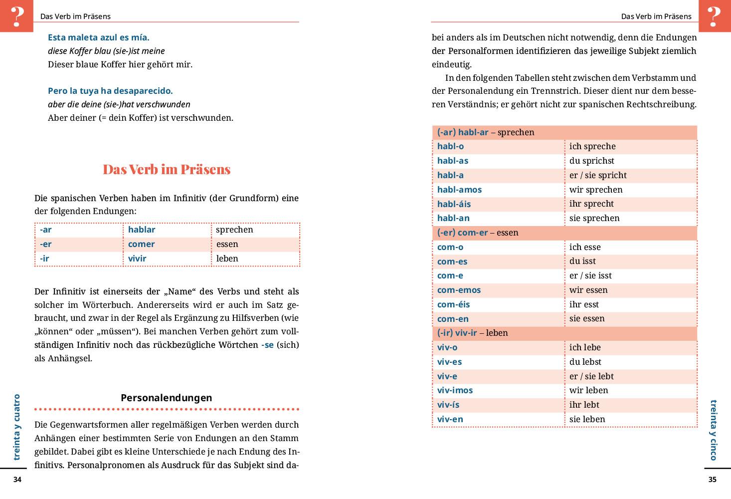 Beispielinhalt (Bild) Reise Know-How Sprachführer  Spanisch - Wort für Wort