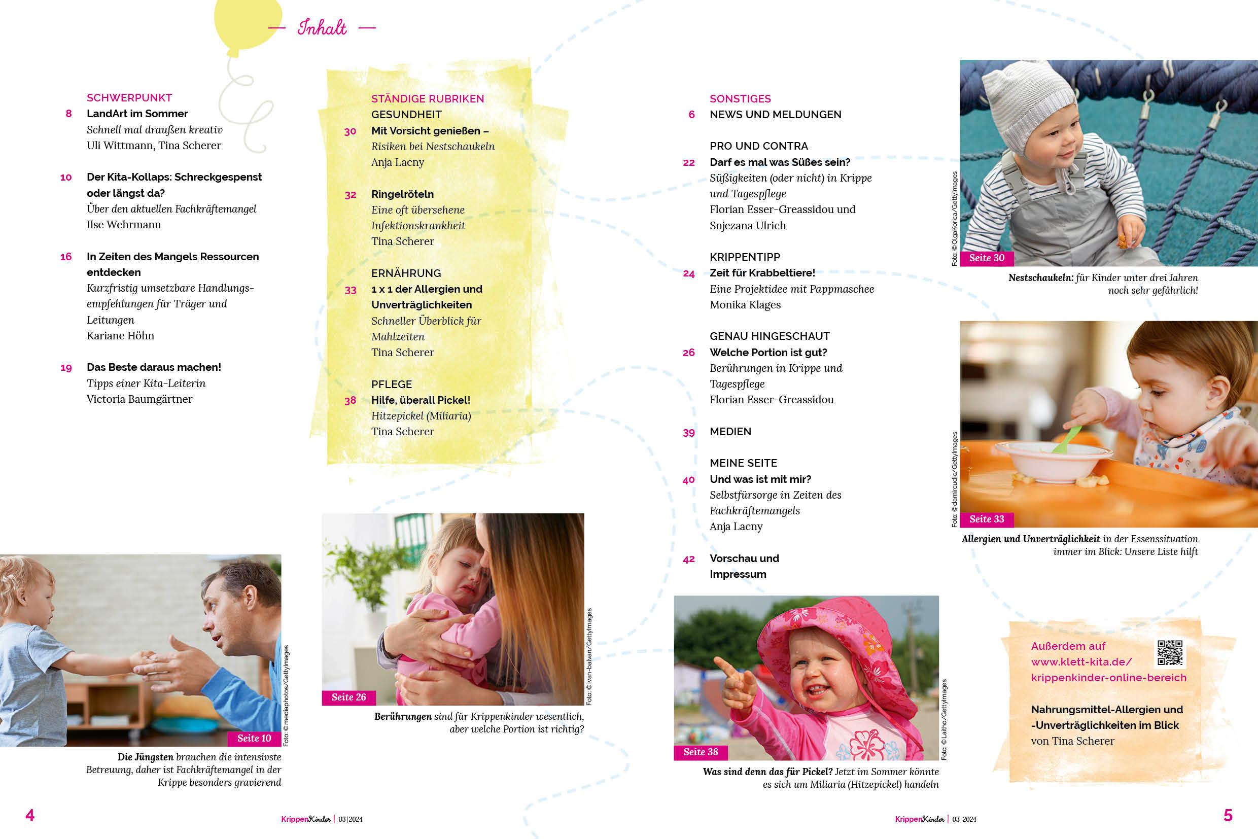 Beispielinhalt (Bild) Krippenkinder 3/24 Fachkräftemangel